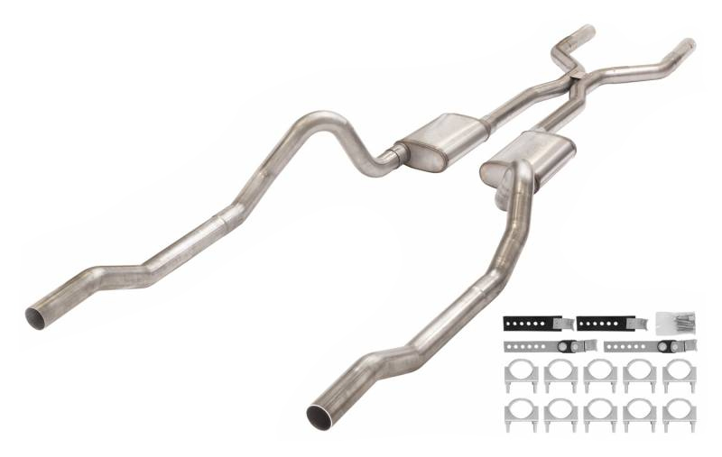 Pypes Exhaust smb43s | 66-74 Mopar B-Body Crossmember Back Exhaust; 1966-1974