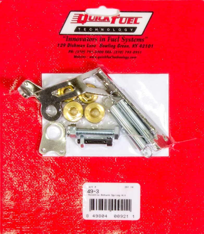 Quick Fuel Technology 49-3qft | QUICK FUEL TECHNOLOGY Throttle Return Spring Kit - Square Flange