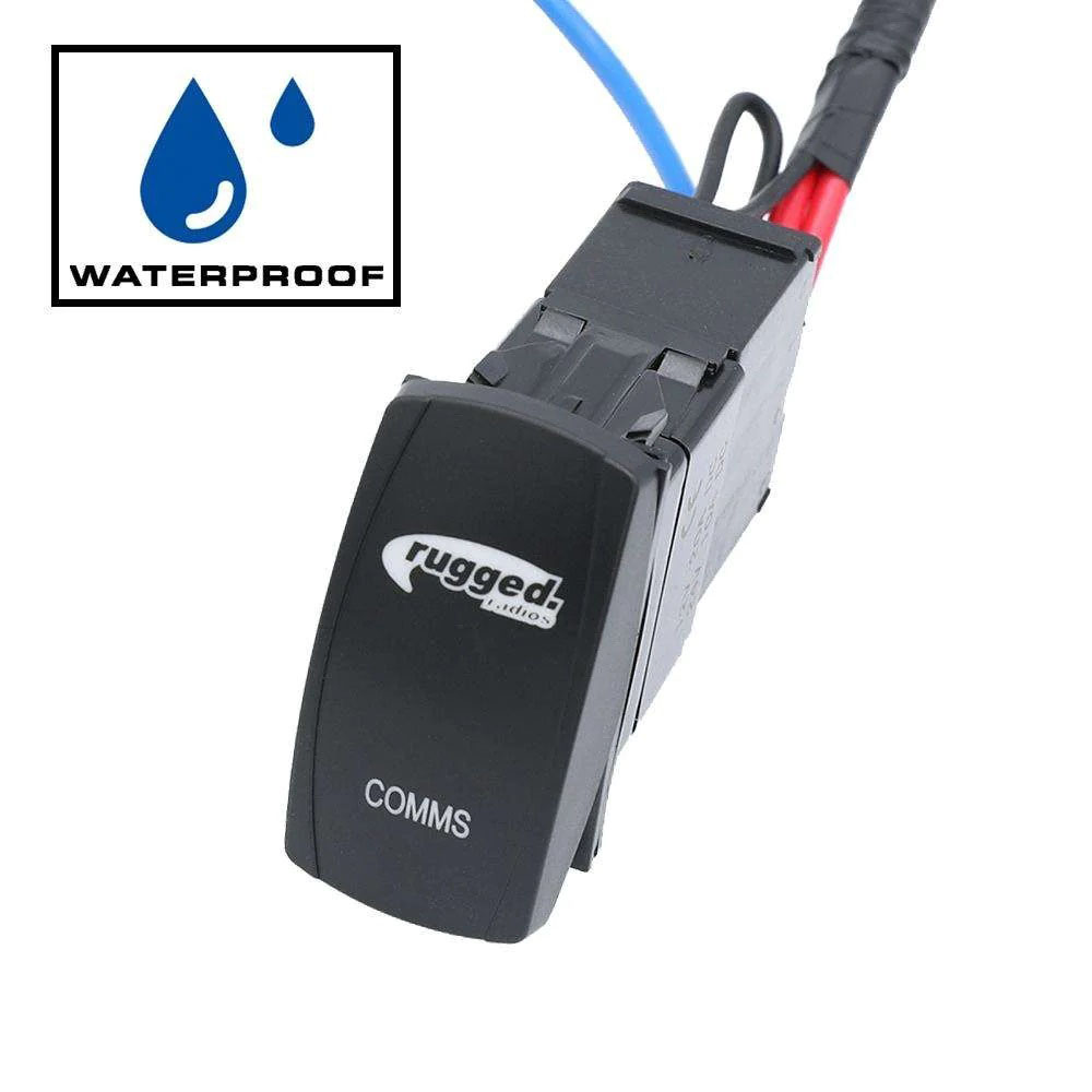 Rugged Radios phmswp | RUGGED RADIOS Rocker Switch Waterproof w/Harness GMR25