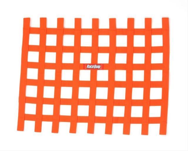 Racequip 721045rqp | Ribbon Window Net Orange Non-SFI 18in x 24in