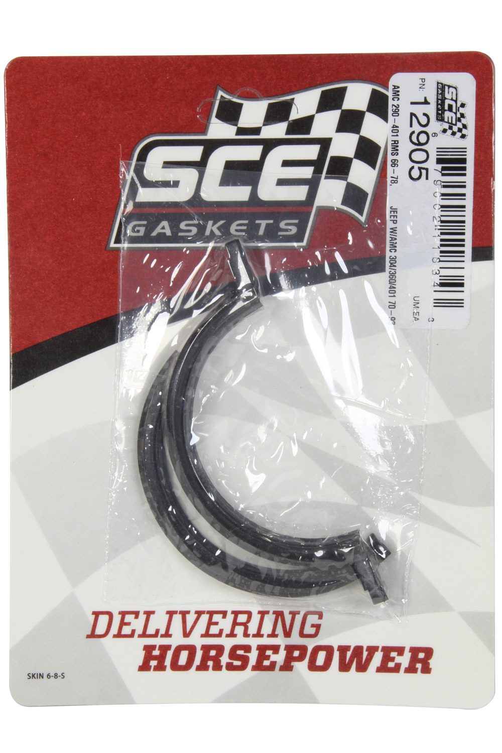 SCE Gaskets 12905 | SCE GASKETS AMC V8 Rear Main Seal 360-401