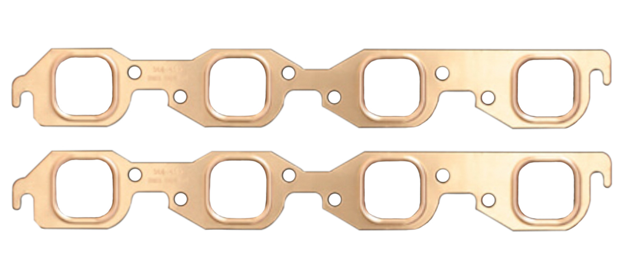 SCE Gaskets 4113 | SCE GASKETS 1.875 x 1.800 BBC Copper Embossed Exhaust Gasket