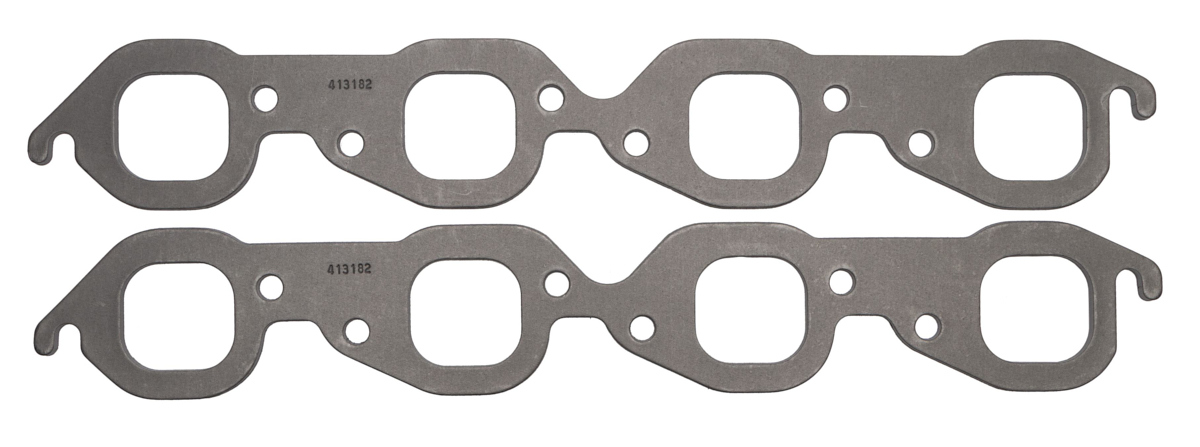 SCE Gaskets 413182 | SCE GASKETS BBC Exhaust Gasket Set Small Square Port