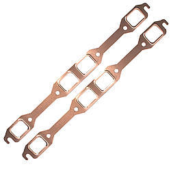 SCE Gaskets 4164 | SCE GASKETS 1.650 x 1.200 BB Mopar Copper Embossed Exh Gskt