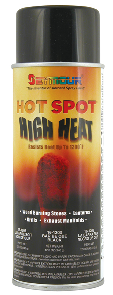 Seymour Paint 16-1203 | SEYMOUR PAINT Hot Spot High Temp Paint Black