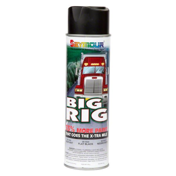 Seymour Paint 20-1633 | SEYMOUR PAINT Big Rig Flat Black Paint