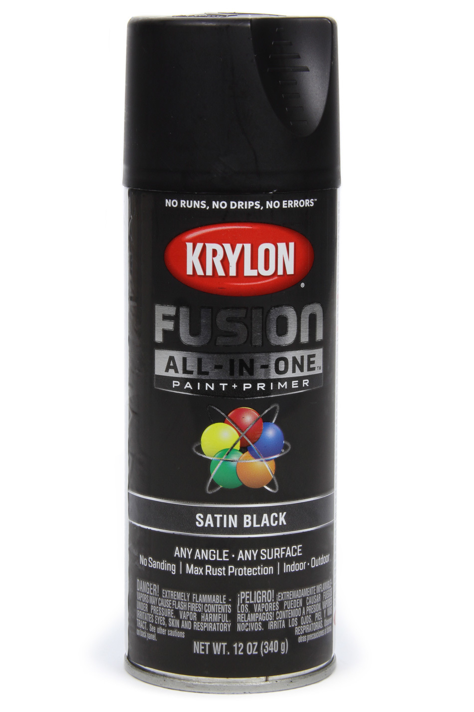 Dupli-Color/Krylon 2732 | DUPLI-COLOR/KRYLON Paint Satin Black 12oz Krylon Fusion