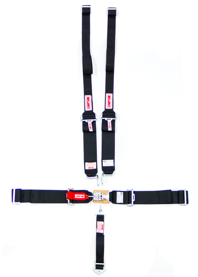 Simpson Safety 29063bkh | SIMPSON SAFETY Harness Set 5pt HANS L/L B/I P/D Black