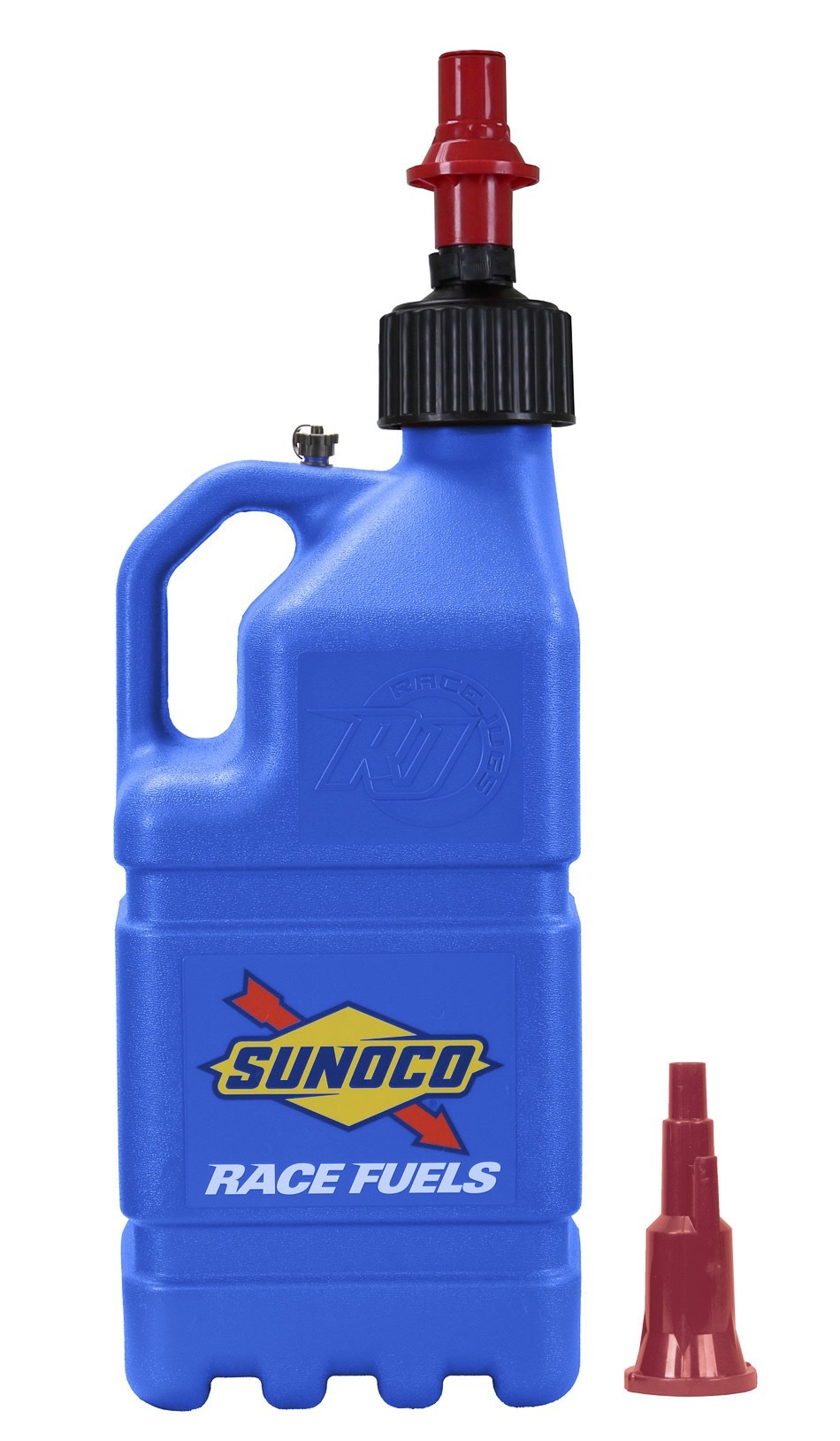 Sunoco Race Jugs r7500bl-ff | SUNOCO RACE JUGS Blue Sunoco Race Jug w/ Fastflo Lid & Vehicle