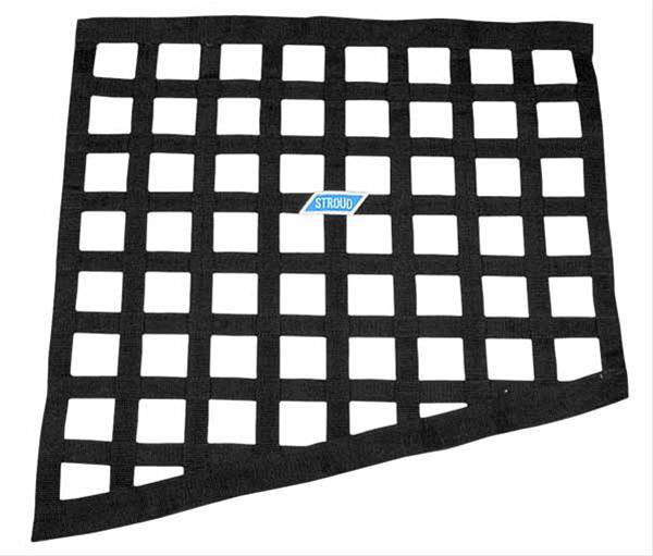 Stroud Safety 501-01 | STROUD SAFETY Window Net Black Angled 24in x 18in SFI 27.1