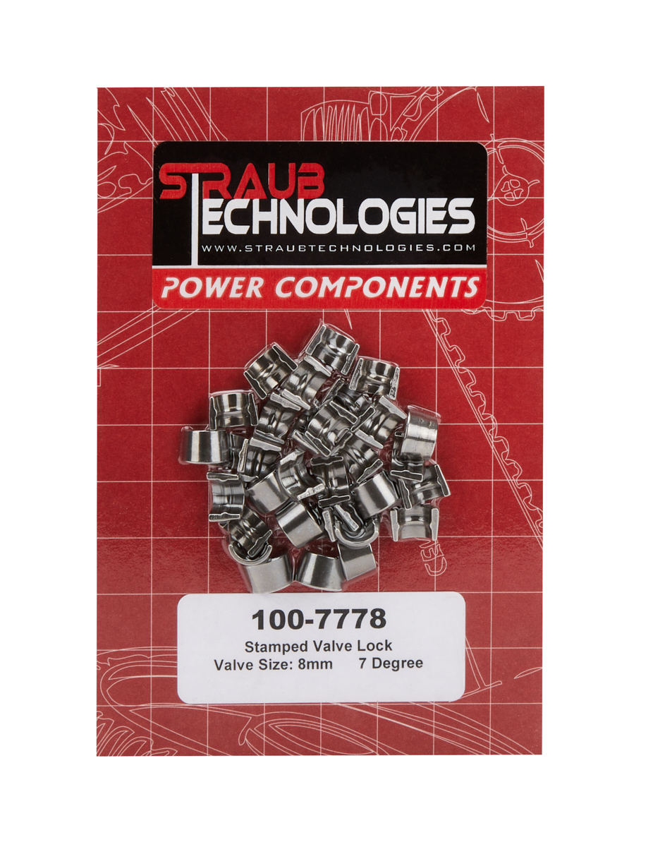 Straub Technologies Inc. 100-7778 | STRAUB TECHNOLOGIES INC. Valve Locks 7-Deg 8mm Stamped Steel 16pk