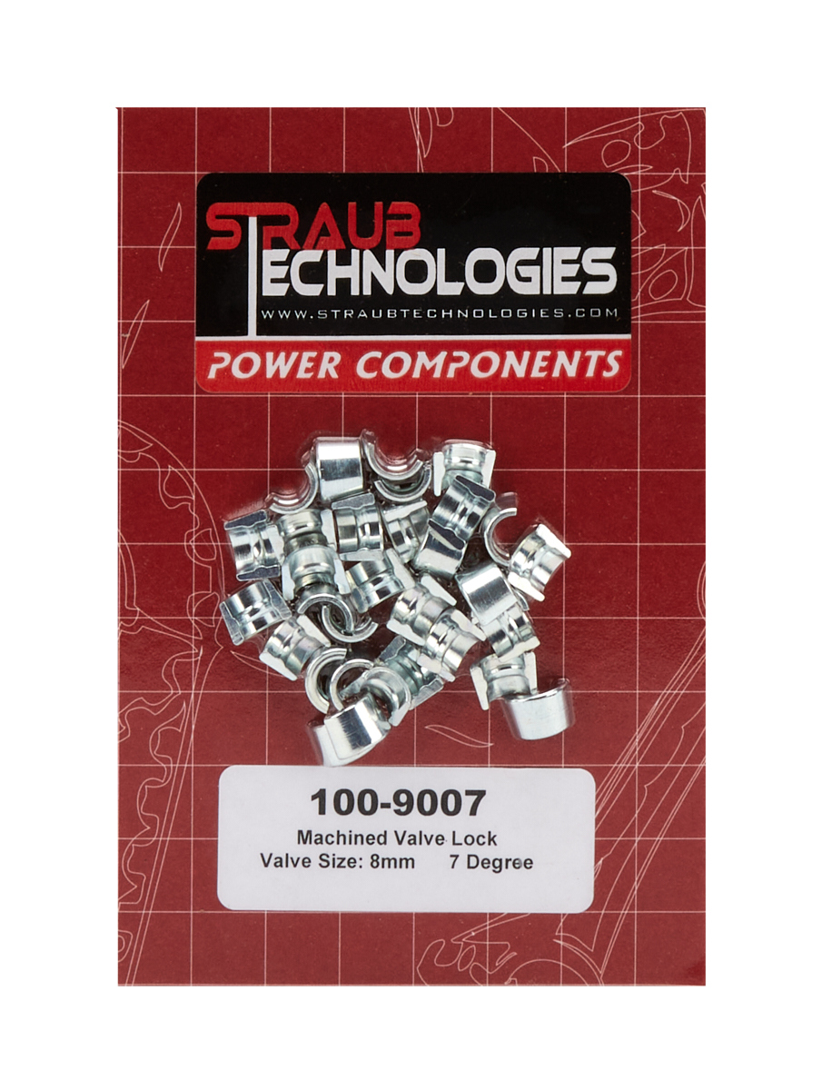 Straub Technologies Inc. 100-9007 | STRAUB TECHNOLOGIES INC. Valve Locks 7-Deg 8mm Machined Steel 16pk