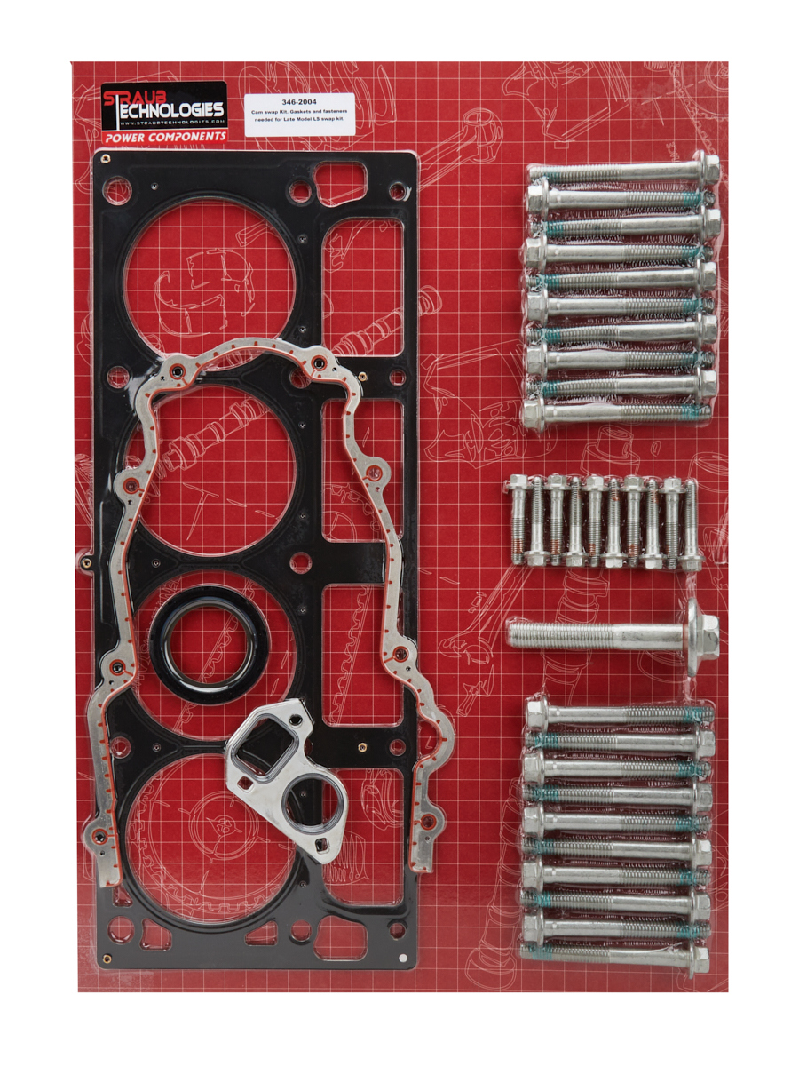 Straub Technologies Inc. 346-2004 | STRAUB TECHNOLOGIES INC. Cam Change Gasket & Bolt Kit LS3 4in + Bore