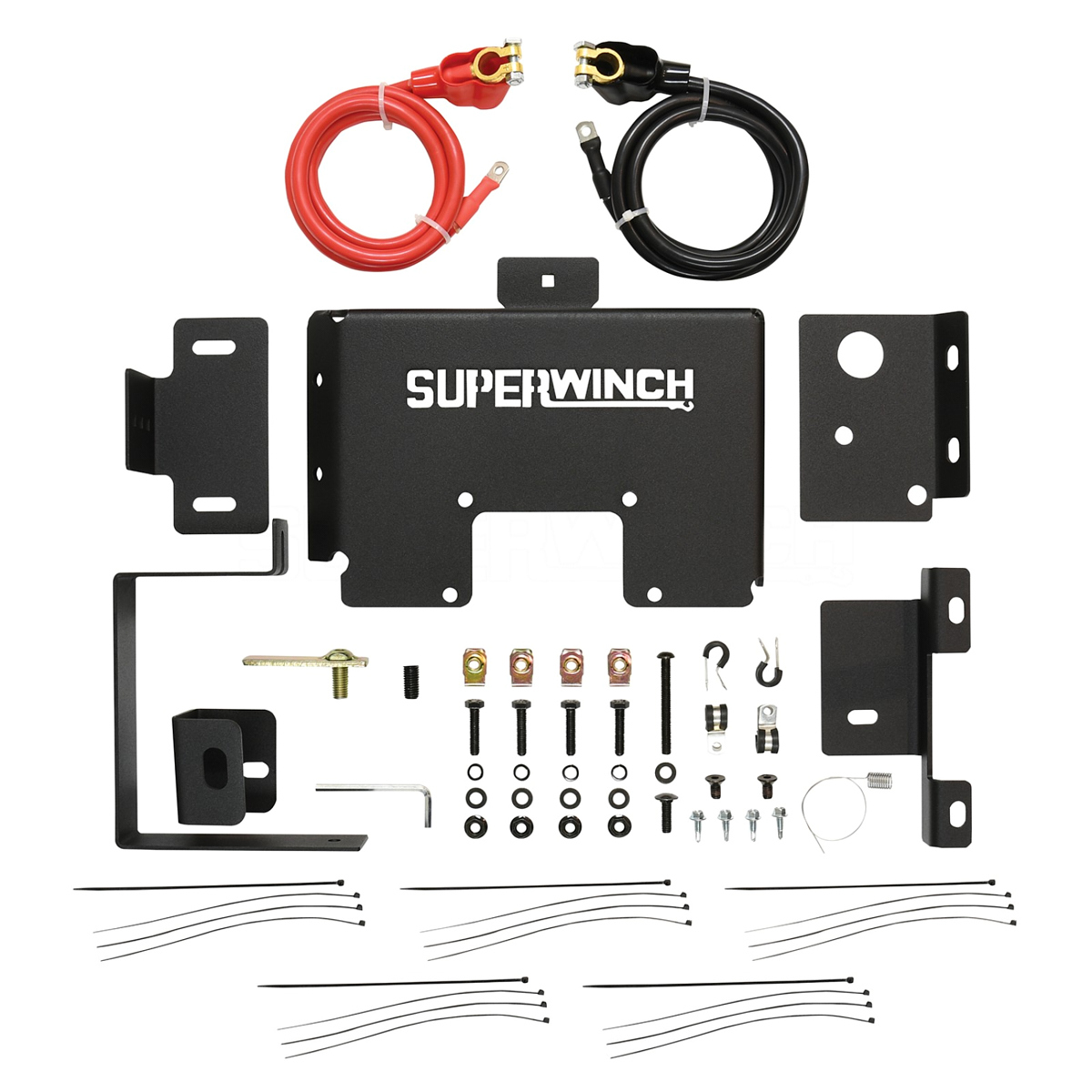 Superwinch 2593 | SUPERWINCH Jeep Wrangler JL Auxili ary Batter Mount Black; 2018-2024