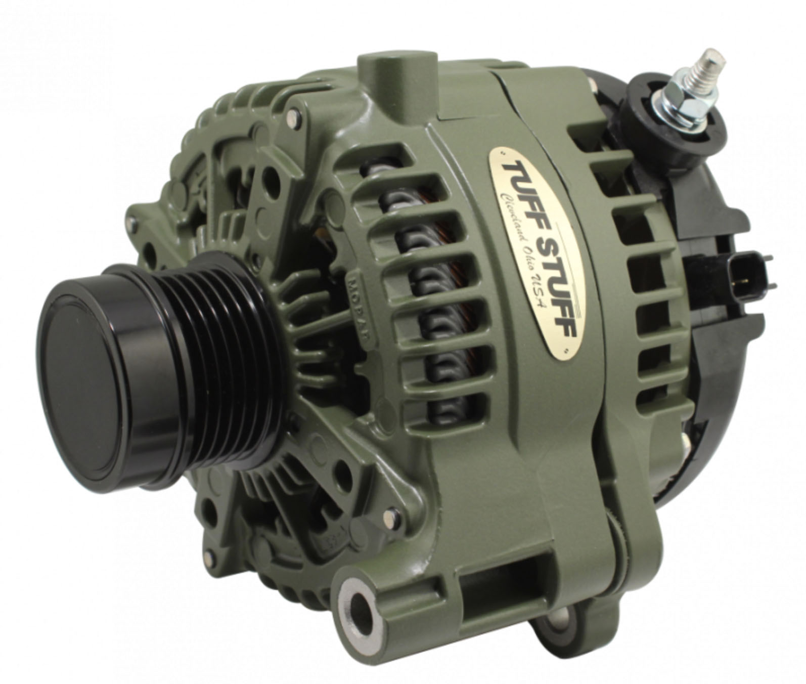 Tuff-stuff 7517g | TUFF-STUFF 240Amp Alternator 18- Jeep Army Green; 2018-2024