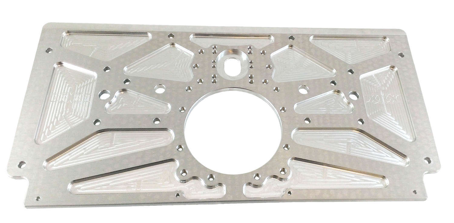 Triple X Race Components sc-eg-0006 | TRIPLE X RACE COMPONENTS Alum Rear Motor Plate Raised Rail Sprint Car