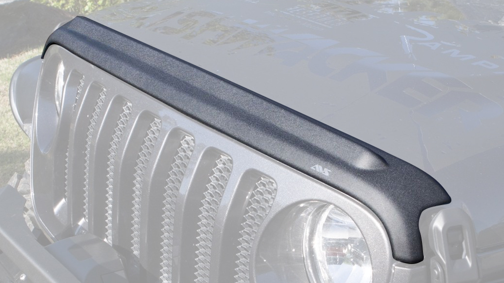 Ventshade 436148 | VENTSHADE 18- Jeep Wrangler JL Aeroskin II Hood Shield; 2018-2024