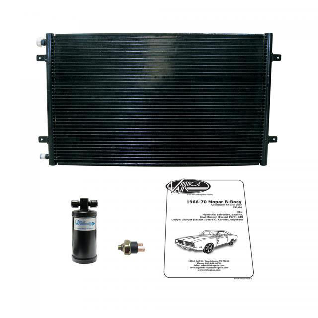 Vintage Air 051066 | VINTAGE AIR 66-70 Mopar B-Body Condenser w/Drier; 1966-1970