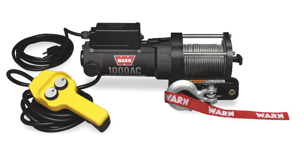 Warn 80010 | WARN 120V AC Electric Winch 1000lb Wire Rope