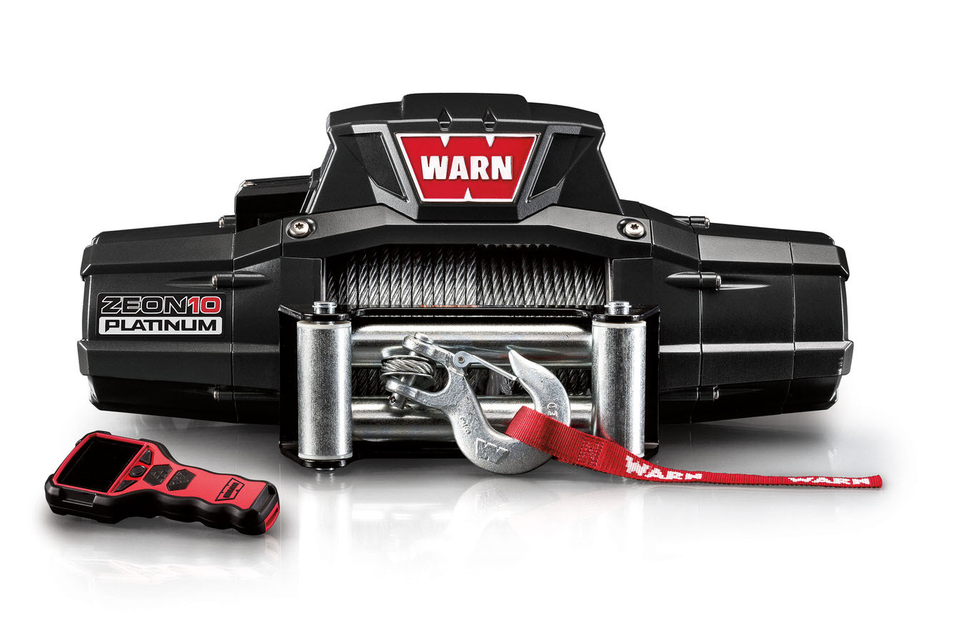 Warn 92810 | WARN ZEON 10 Platinum 10000lb Winch w/Wire Rope Roller