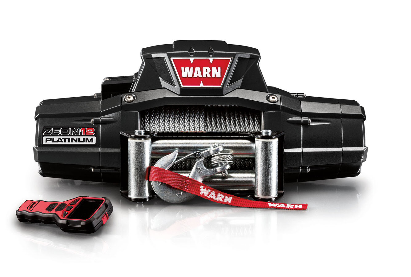 Warn 92820 | WARN ZEON 12 Platinum 12000lb Winch w/Wire Rope Roller