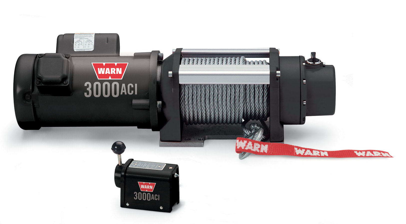 Warn 93000 | WARN ACI 3000-115V Hard Wire Winch 3000lb Wire Rope