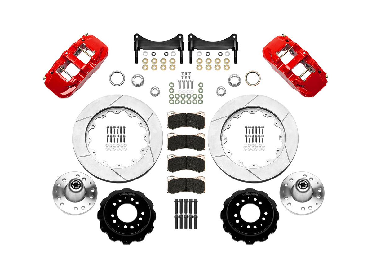 Wilwood 140-16246-r | Brake Kit Front 80-87 GM G-Body Aero 6 Red; 1980-1987