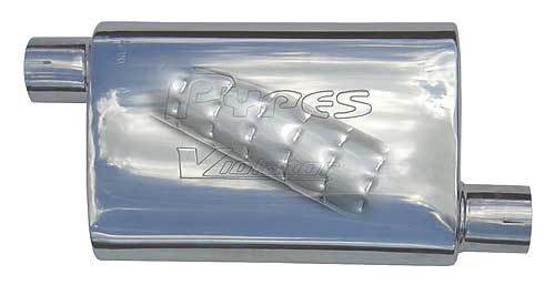 Pypes Exhaust MVV10 | Pypes Violator 14 2.5 off/off 409 Stainless non-polished