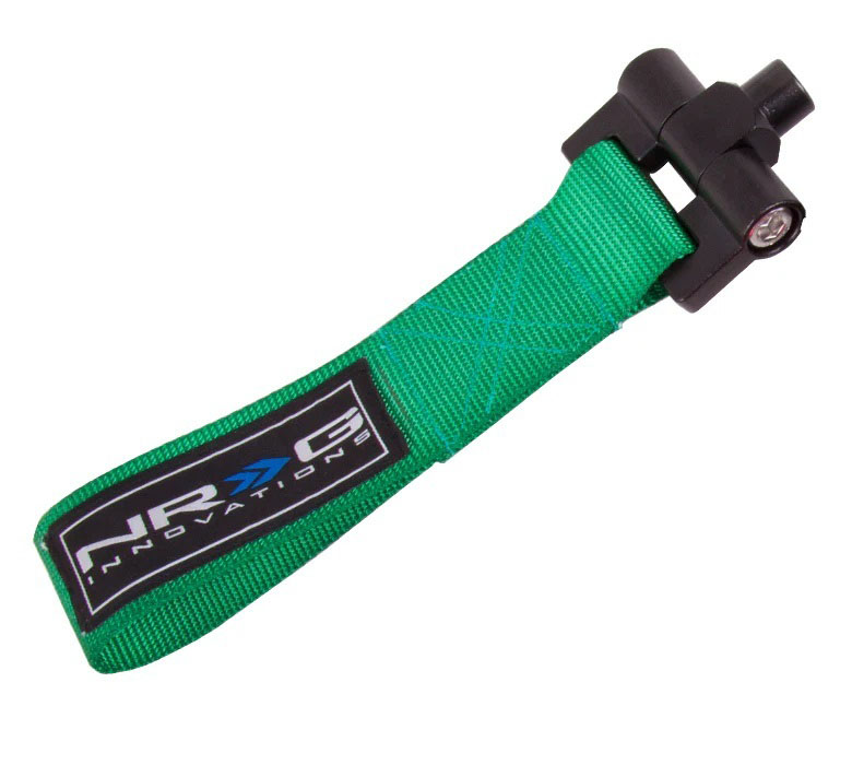 NRG tow-122gn | Bolt-In Tow Strap Green - Scion Fr-S 2012+ / Subaru BRZ 2012+ (5000lb. Limit); 2012-2023