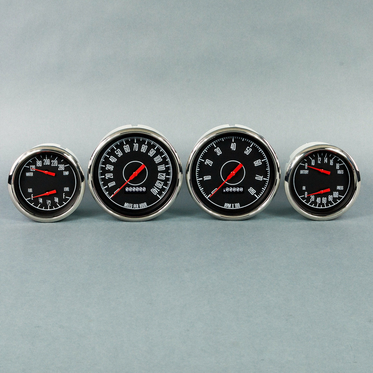 New Vintage USA 67408-01 | NEW VINTAGE USA 67 Series Kit 69-70 Must ang Gauges/Panel/Signals; 1969-1970