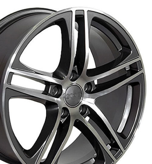 OE Wheels au07-17075-5112-35mg | 17 Replica Wheel AU07 A3 Rim 17x7.5 Machined Wheel Audi A3 2006-2019; 2006-2019