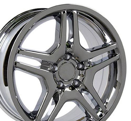 OE Wheels mb02-17075-5112-35c | 17 Replica Wheel MB02 Mercedes Benz C Class Rim 17x7.5 Chrome Wheel Mercedes-Benz CLK430 1999-2003; 1999-2003