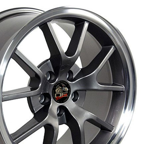 OE Wheels fr05b-18090-5450-24am | 18 Replica Wheel FR05 FR500 Rim 18x9 Gunmetal Wheel Ford Mustang 1994-2004; 1994-2004