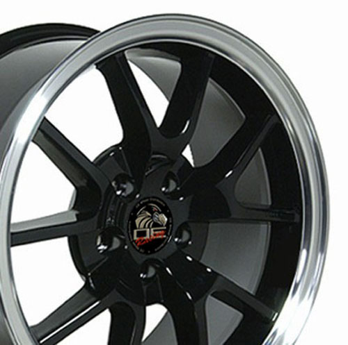 OE Wheels fr05b-18090-5450-24bm | 18 Replica Wheel FR05 Mustang FR500 Rim 18x9 Black Wheel Ford Mustang 1994-2004; 1994-2004