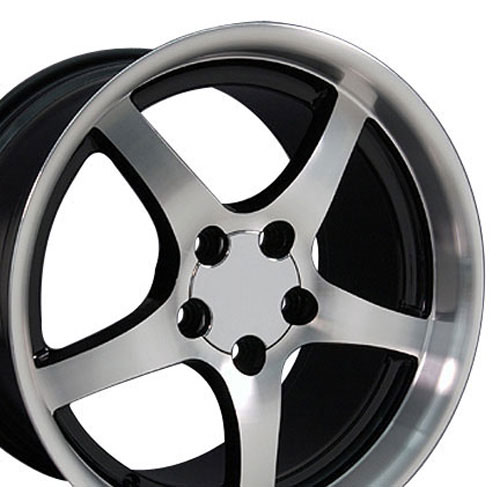 OE Wheels cv05-dm18105-5475-56mb | 18 Replica Wheel CV05 C5 Rim 18x10.5 Machined Wheel Chevrolet Corvette (rear only) 1988-2004; 1988-2004