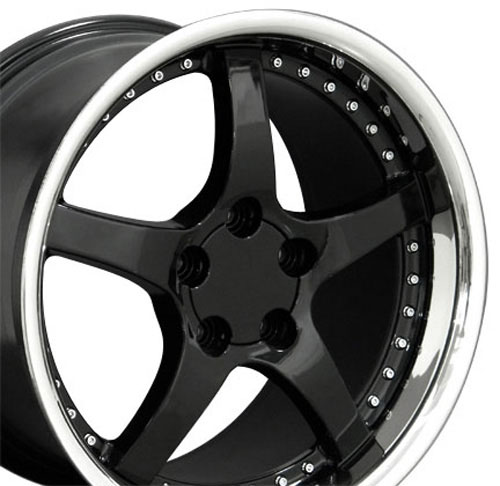 OE Wheels cv05-sr18105-5475-56b | 18 Replica Wheel CV05 C5 Rim 18x10.5 Black Wheel Chevrolet Camaro (rear only) 1993-2002; 1993-2002