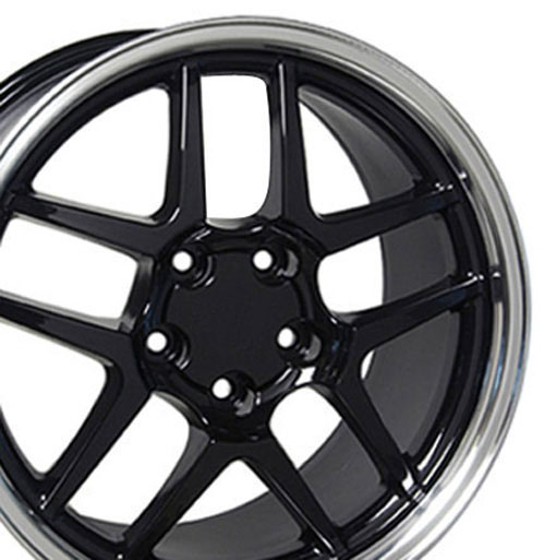 OE Wheels cv04-17095-5475-54bm | 17 Replica Wheel CV04 C5 Z06 Rim 17x9.5 Black Wheel Chevrolet Camaro 1993-2002; 1993-2002