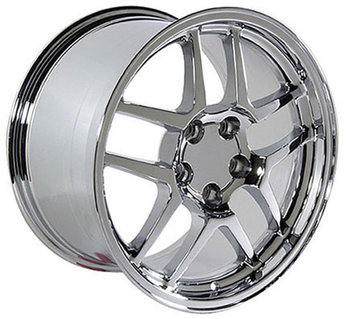 OE Wheels cv04-17095-5475-54c | 17 Replica Wheel CV04 C5 Z06 Rim 17x9.5 Chrome Wheel Chevrolet Corvette 1988-1996; 1988-1996