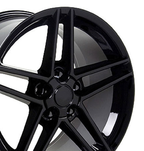 OE Wheels cv07a-18095-5475-56b | 18 Replica Wheel CV07A C6 Z06 Rim 18x9.5 Black Wheel Chevrolet Corvette (front only) 2005-2013; 2005-2013