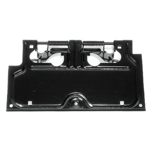 Omix 11233.01 | License Plate Bracket Black 87-95 Wrangler YJ; 1987-1995