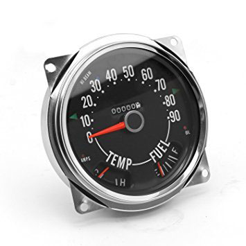 Omix 17206.04 | Replace Speedometer Cluster Asse 0-90 MPH 55-75 CJ; 1955-1990