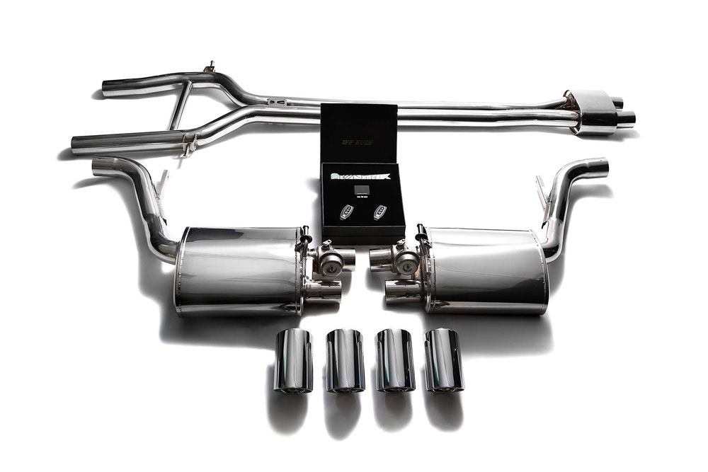 Armytrix P70N1-QS11C | ARMYTRIX Stainless Steel Valvetronic Exhaust System Porsche 970 Panamera with Quad Chrome Silver Tips; 2010-2013