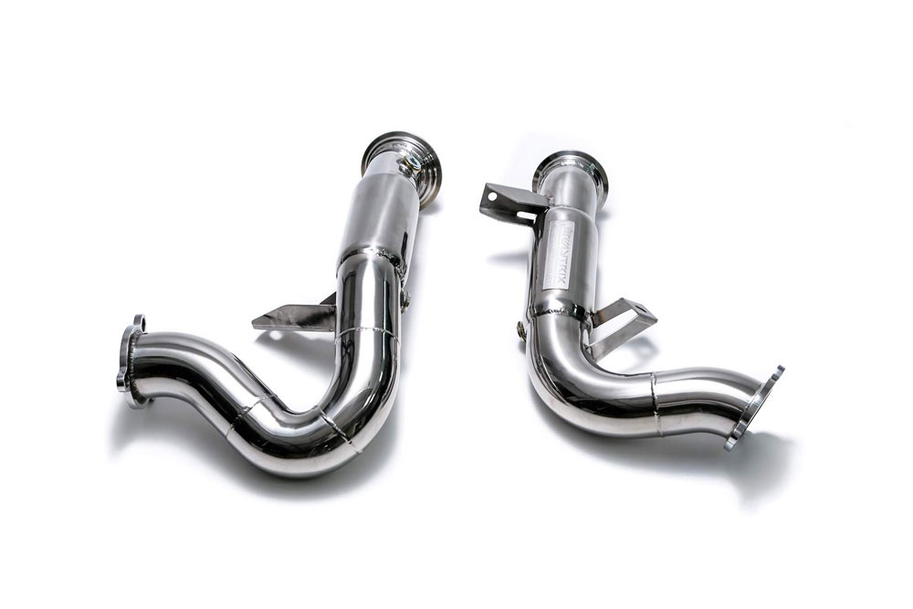 Armytrix PM36T-DD | ARMYTRIX High-flow Performance Race Downpipe w/Cat-Simulator Porsche 95B Macan; 2015-2020