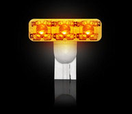 Recon 264180am | Lighting 194 / 168 T-10 High-Power 1-Watt LED Bulb 1pc ONLY - AMBER (Replaces Factory Ford SUPERDUTY 99-16 Cab Light Bulbs (6 LED; 1999-2010