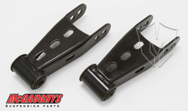 Mcgaughys Suspension 33037 | McGaughys Suspension SHACKLES (1988-2014) GM 1/2 TON REAR SHACKLES) ALL CABS 2 AND 4 WD; 1988-2014