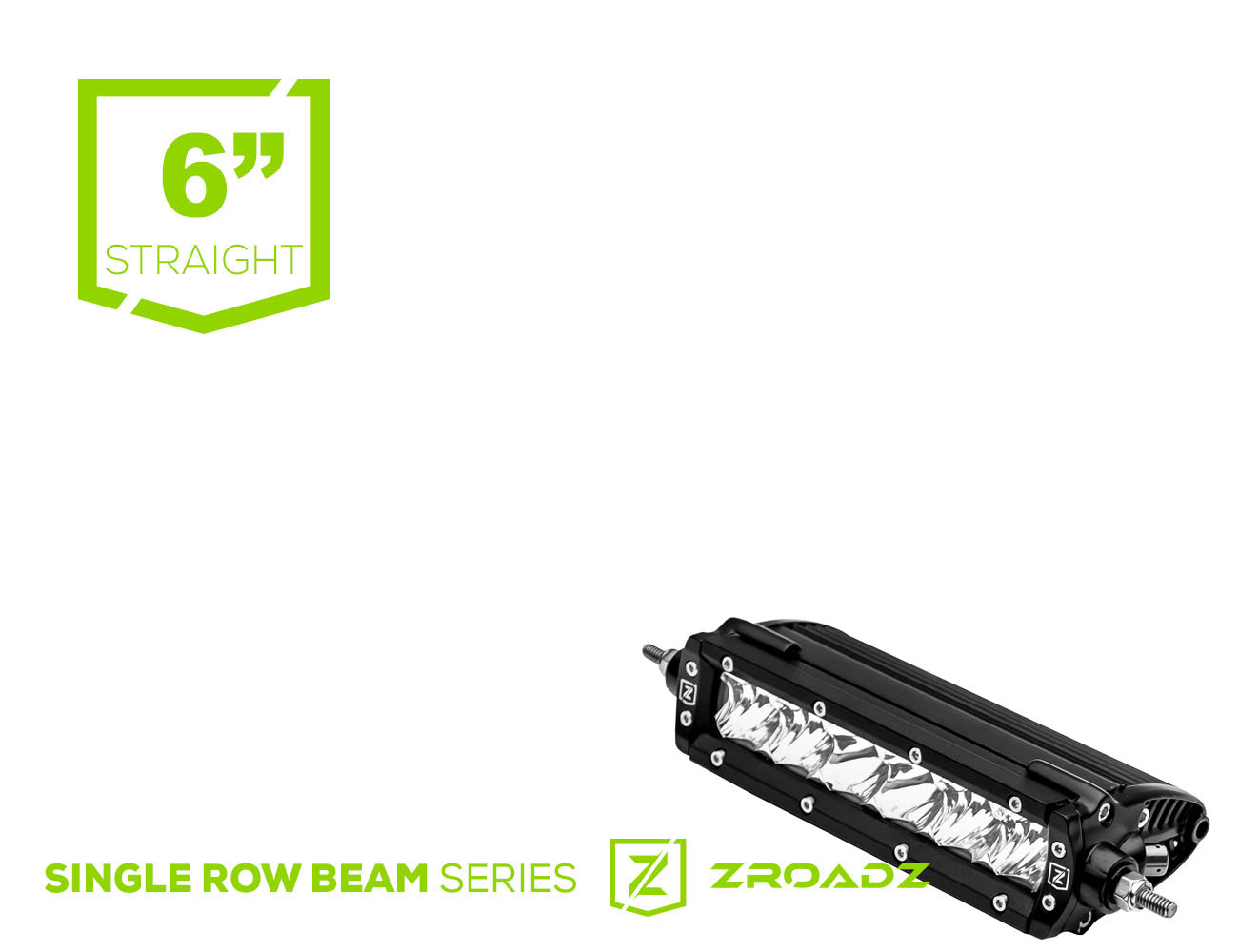 T-Rex z30s1-6-p7ej | Zroadz T-Rex Zroadz LED Light Bar Straight - Single Row Slim Line - 6 IN Inch - 30 Watt CREE - Military Grade Wiring with DT Pigtail Connector - Combo Beam - IP68 AND 69 Waterproof -