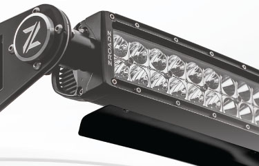 T-Rex z330050s | Zroadz T-Rex Universal Roof Mount 50 IN Straight Led Light Bar Noise Cancelling / Whistle Silencer / Sound Reducing - attaches to 50 IN Zroadz LED Light Bar Rear Fins or Similar Ligh