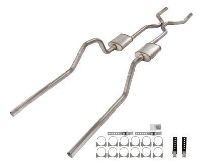 Pypes Exhaust sgb45s | 65-70 Chevy B-Body H-Pip Crossmember Back Exhaust; 1965-1970