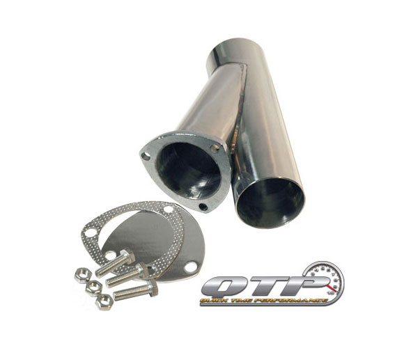 QTP 10300 | QTEC Exhaust Cutout Y-Pipe 3in Weld-On