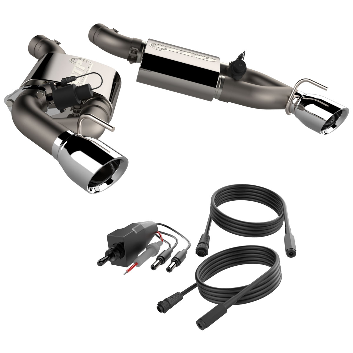 QTP 400116 | Camaro SS Screamer Axle Back with Dual Polished Tips; 2016-2024